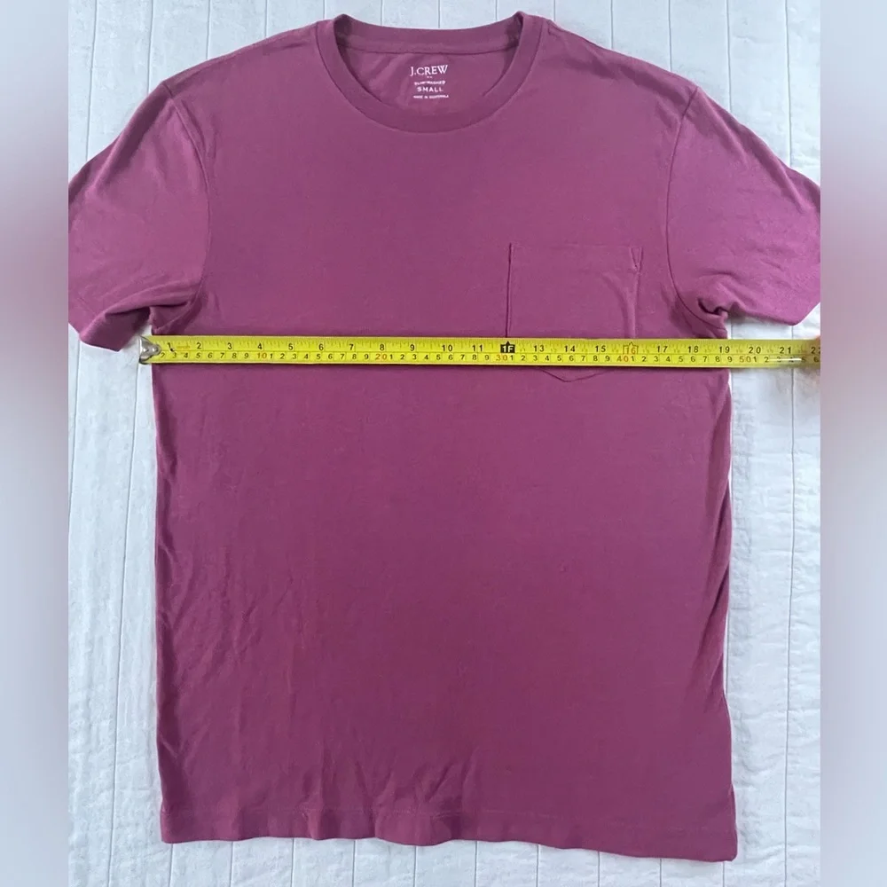 J. Crew Men's Short Sleeve Tee in Rich Pink